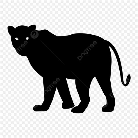 Leopard Silhouette Vector PNG, Leopard Silhouette Vector Icon Eps, Silhouette Icons, Panther ...