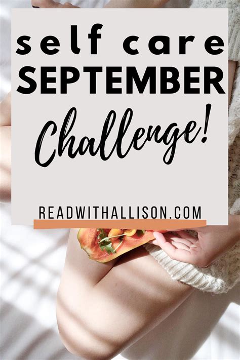 Self Care Challenge | Make More Time For Yourself | September challenge ...