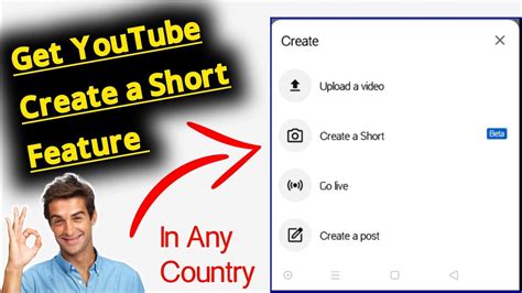 How To Enable YouTube Shorts - Get Youtube Create a Short Feature - YouTube