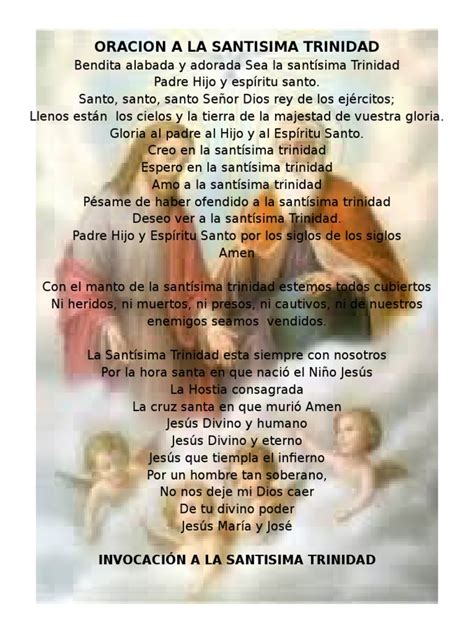 Oracion A La Santisima Trinidad | María, madre de Jesús | eucaristía