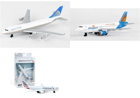 United, Allegiant, American Airlines Diecast Airplane Package - Three 5 ...