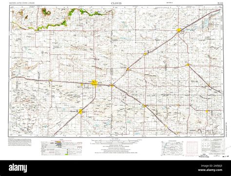 Map of clovis new mexico Cut Out Stock Images & Pictures - Alamy