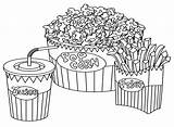 50 Popcorn Coloring Pages  ColoringPagesOnlycom sketch template