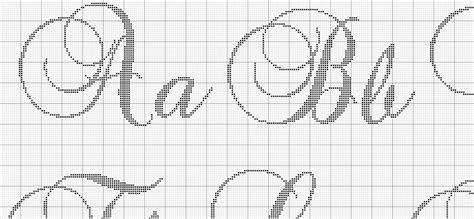 Large Handwriting Cross Stitch Alphabet, Large Cross Stitch Font ...