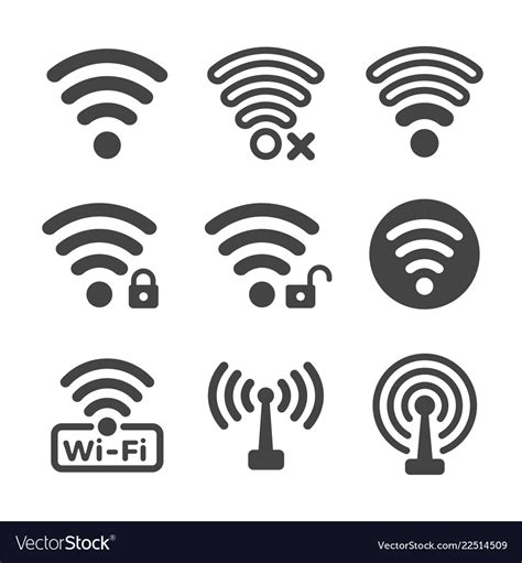 Wifi icon Royalty Free Vector Image - VectorStock