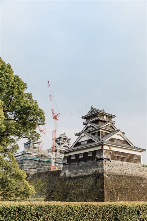 14 Jan 2020 - Kumamoto City, Kyushu, Japan : Reconstruction of the ...