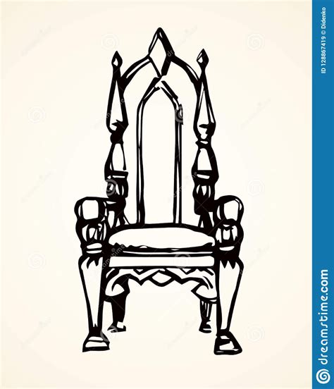 Throne Drawing - Elegant and Intricate Design