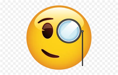 Smiling Face With Monocle - Happy Emoji,Monocle Emoji - Free Emoji PNG Images - EmojiSky.com