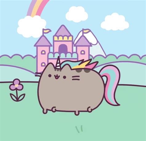 Pusheenicorn 🌈 | Chibi drawings kawaii, Pusheen cat, Disney princess wallpaper