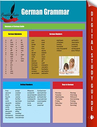 German Grammar: Summary of German Guide eBook : Master, Pamphlet ...