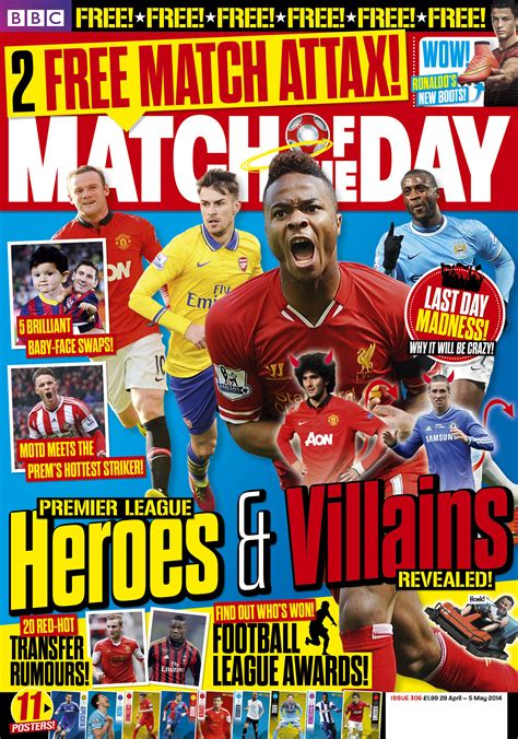 Immediate | BBC MATCH OF THE DAY MAGAZINE ANNOUNCES FOOTBALL LEAGUE ...