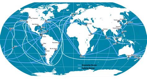 World Maritime Trade Routes, 1912 | The Geography of Transport Systems