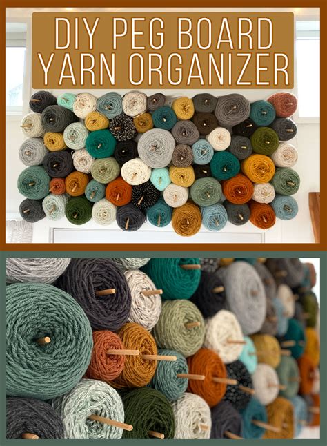 DIY Yarn Wall Peg Board Storage — Morthunder