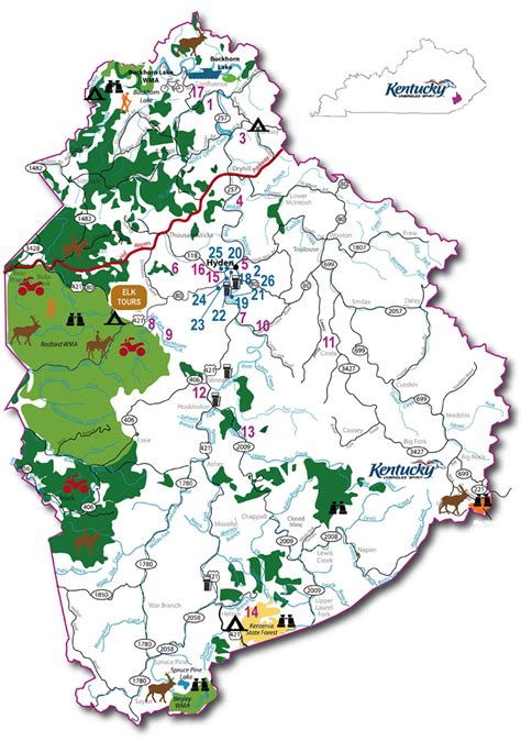 Daniel Boone National Forest Map - Maping Resources