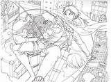 Levi Attack On Titan Anime Coloring Pages Sketch Page sketch template