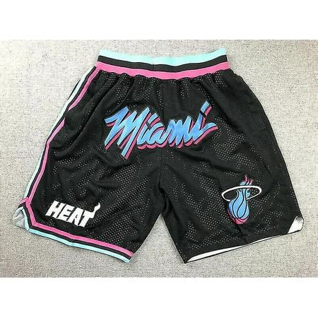 City Edition Miami Heat Swingman Basketball Shorts Stitched Black ...