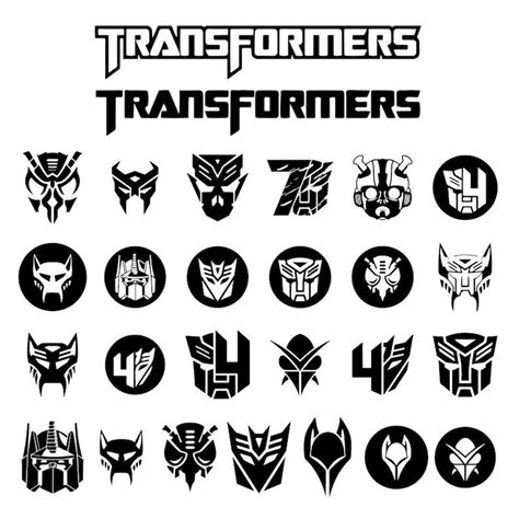 Transformers Svg, Transformer SVG Faces, Transformers Logo Layered SVG ...