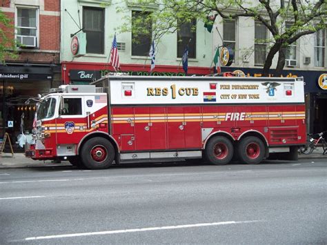 FDNY - Rescue 1 - 5-2-11 | Fire trucks, Fdny, Fire equipment