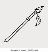 Spear Coloring Drawing Template Sketch Printable Speer Pages Kleurplaat  sketch template