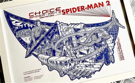 SPIDER-MAN 2 Train Fight Graphic Poster Print A2 - Etsy