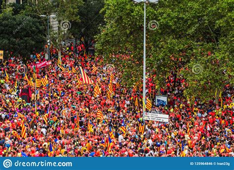 Catalan Independence Movement on National Day Editorial Photo - Image of prisioners, freedom ...