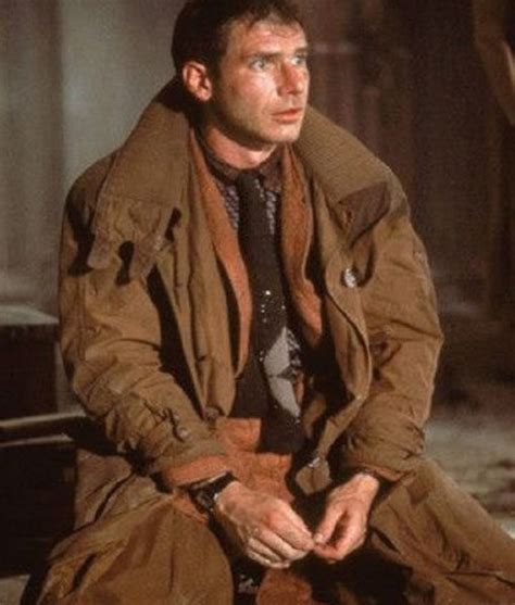 Blade Runner 1982 Rick Deckard (Harrison Ford) Brown Trench Coat