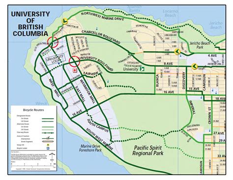 Map of the University of British Columbia. University University, Effin ...