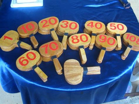 AUCTIONEER BIDDING PADDLES***** REALLY NICE AND ORIGINAL** WELL MADE*** | Auction paddles, Gala ...