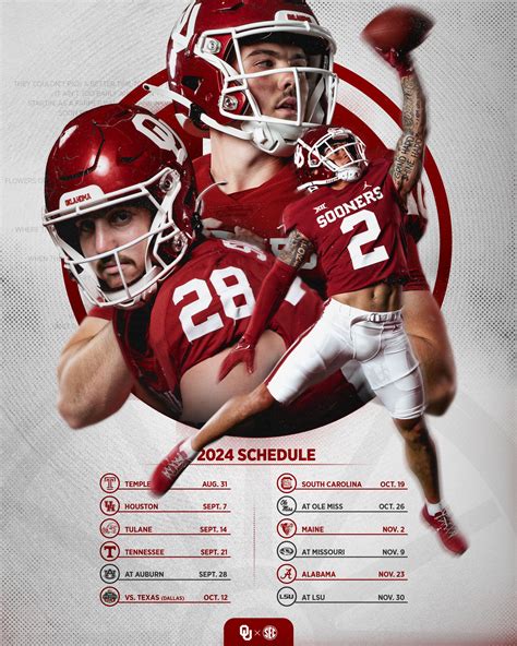 Ou Sooners Football Schedule 2024 Printable - Sheri Riannon