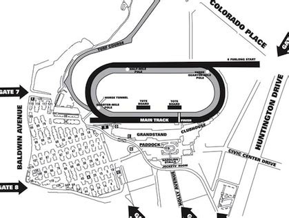 Santa Anita Race Track Map - Maping Resources