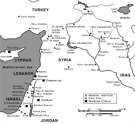 Ancient Near East Site Maps | Institute for the Study of Ancient Cultures