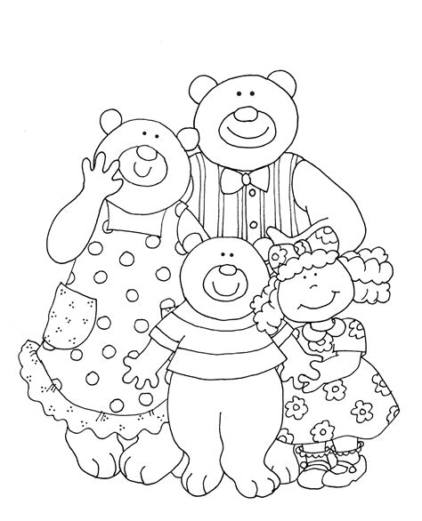 Free Dearie Dolls Digi Stamps: Goldilocks and the Three Bears