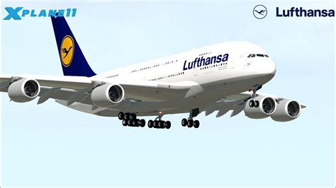 AIRBUS A380 landing Cockpit view FRANKFURT (FRA) - YouTube