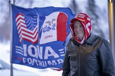 Donald Trump’s grip on Republican politics is put to the test in ice-cold Iowa’s caucuses