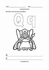 Letter Q Coloring Worksheet Pages sketch template
