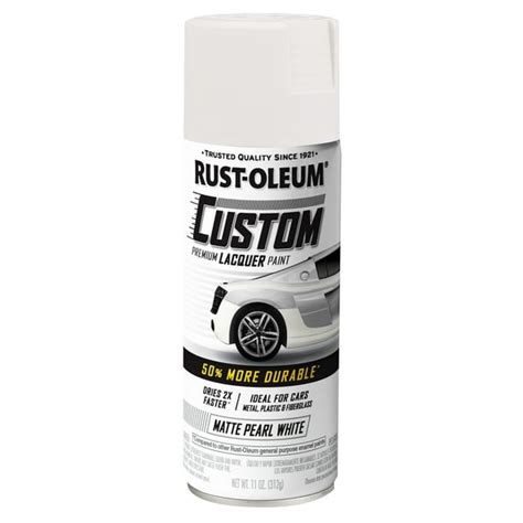 Pearl White Rust-Oleum Custom Automotive Matte Paint, 11 oz - Walmart.com - Walmart.com