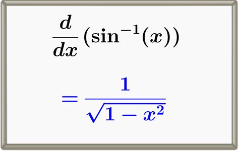 Derivative of arcsin (Inverse Sine) With Proof and Graphs - Neurochispas