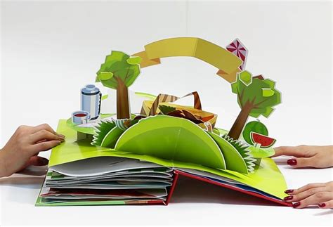 Bonduelle. Pop-up book on Behance | Diy pop up book, Children's pop up ...