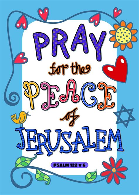 Pray for the Peace of Jerusalem 3086614 Vector Art at Vecteezy