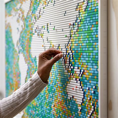 LEGO Art World Map - - Fat Brain Toys