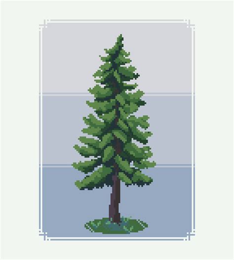 Pine Tree : r/PixelArt