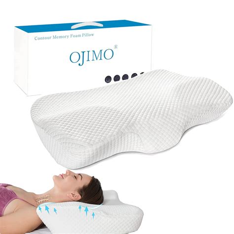 Contour Memory Foam Pillow Ergonomic Cervical Orthopedic For Neck Pain ...