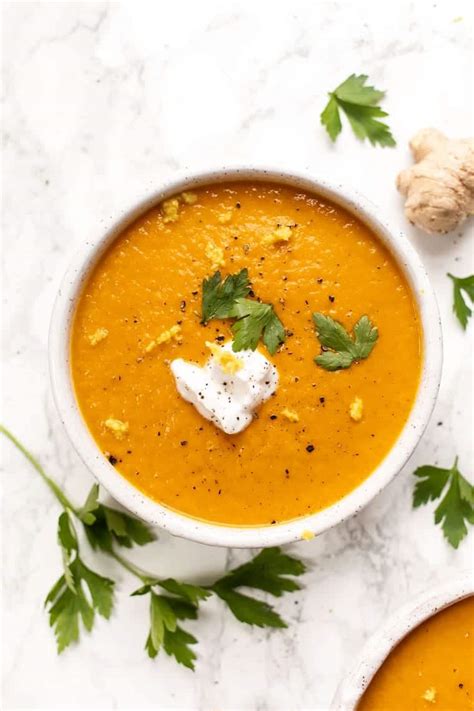 Ginger & Turmeric Carrot Soup | Anti-Inflammatory Recipe - Simply Quinoa