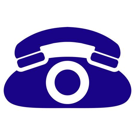 Vector Illustration of Blue Telephone Icon | Freestock icons