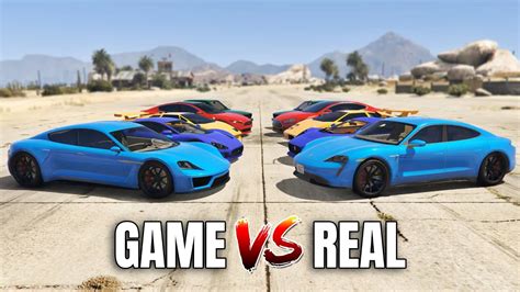 GTA 5 ONLINE - GTA 5 CARS VS REAL LIFE CARS PART #16 (WHICH IS FASTEST?) - YouTube