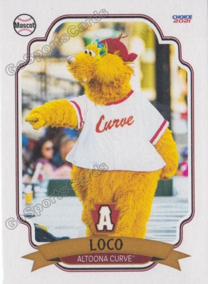 2021 Altoona Curve LOCO Mascot – Go Sports Cards