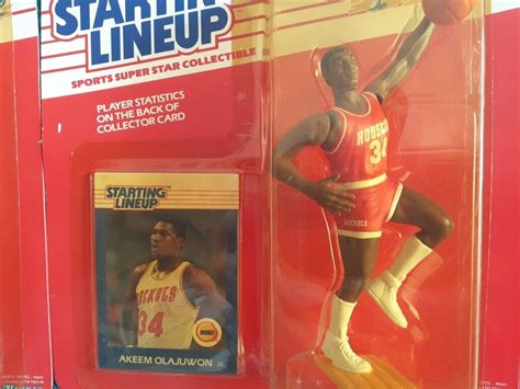 Mavin | 2 NEW NOS Starting Lineup NBA 1988 Akeem Olajuwon Action Figure ...