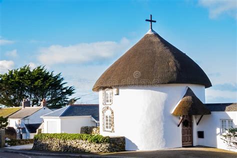 Veryan Round Houses stock image. Image of kingdom, veryan - 48826317