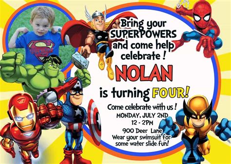 Marvel Birthday Invitations Free Printable 50% Off Sale Comic Super ...