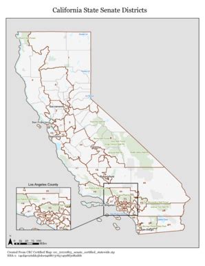 Fillable Online redistrictingonline California State Senate Districts ...